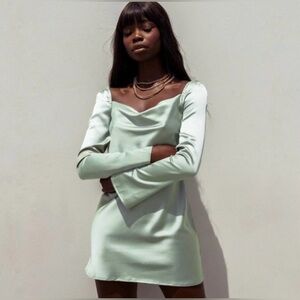 sage green princess polly dress